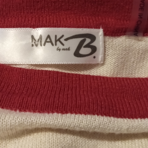 Mak B. By Mak size Large light sweater pullover - Picture 4 of 4